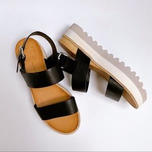 Dolce Vita Moxie Sandals Black Leather US9.5